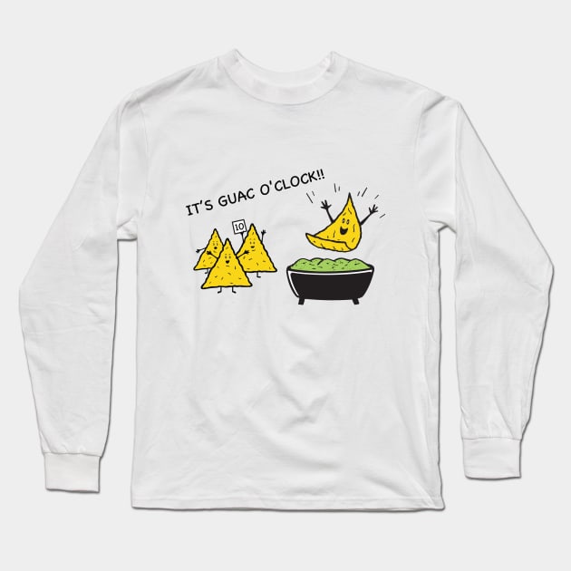 Guac o'clock Long Sleeve T-Shirt by RobberBaronsInk